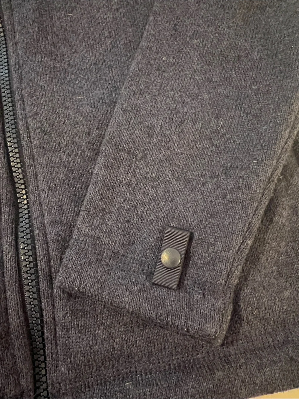 The North Face Kids Gray/Navy Full-Zip Fleece Jacket